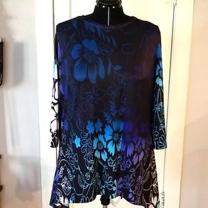 Lily 4xl Colorful Tunic Top